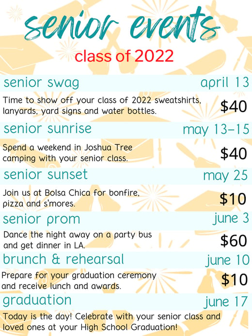 Senior Events 2022