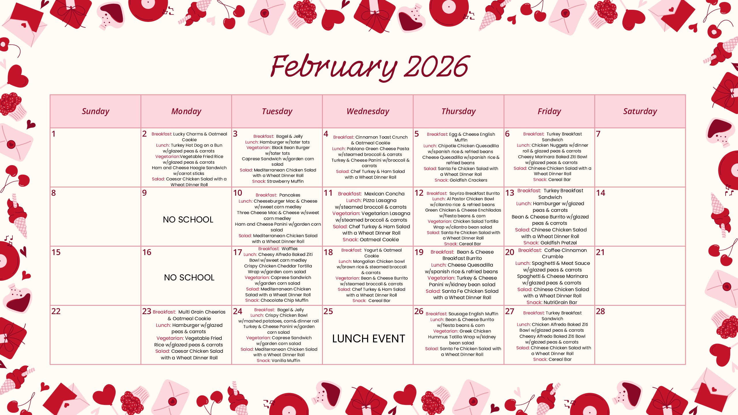 Feb 2026 Lunch Program